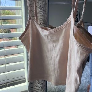 Cream top shop crop top